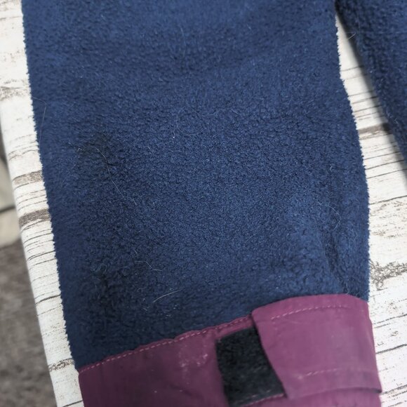 Vtg 90's MEC Mountain Equipment Coop Blue and Maroon Fleece Jacket Men Large - Picture 3 of 9